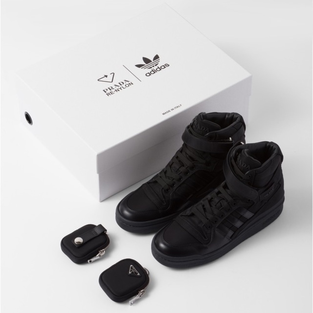 Prada x Adidas Re-Nylon Forum High-Top Sneakers - Picture 7 of 11